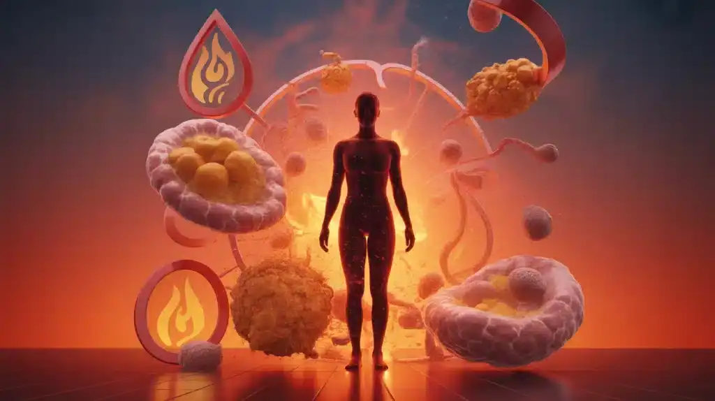 Illustration vectorielle brûleur de graisse extrême sans sport silhouette et feu