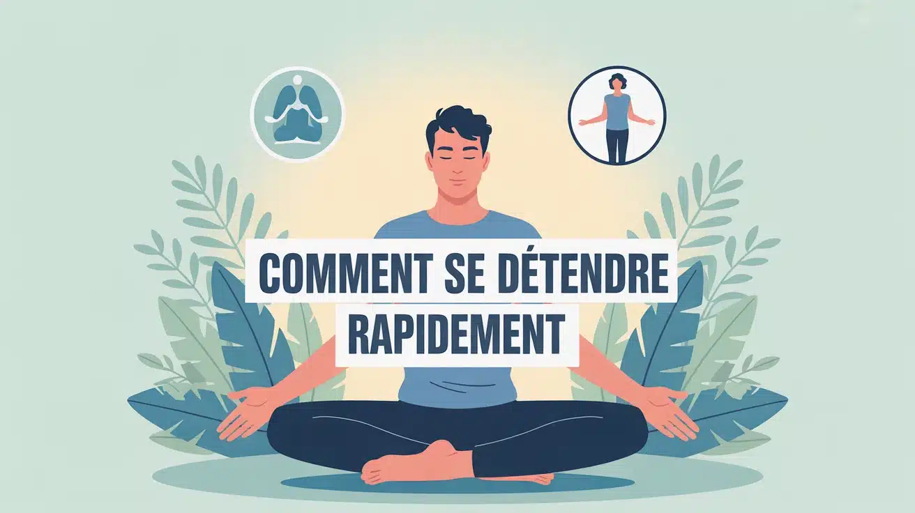 personnage en posture de relaxation comment se detendre rapidement