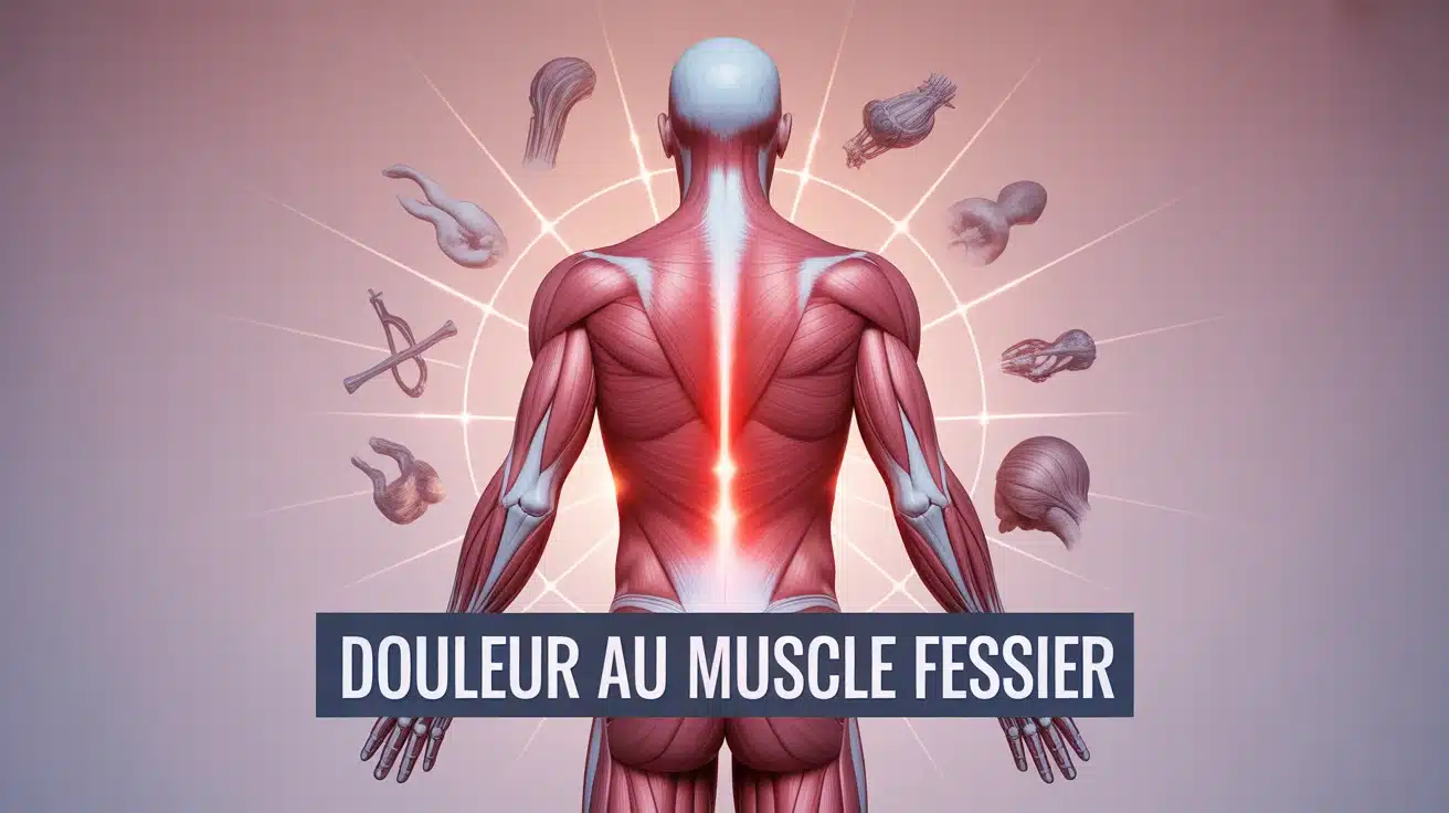 corps humain dos muscles fessiers rouges douleur au muscle fessier