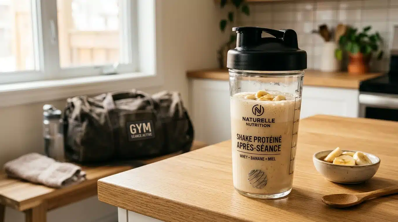 Shaker de récupération post-entraînement avec créatine et protéines