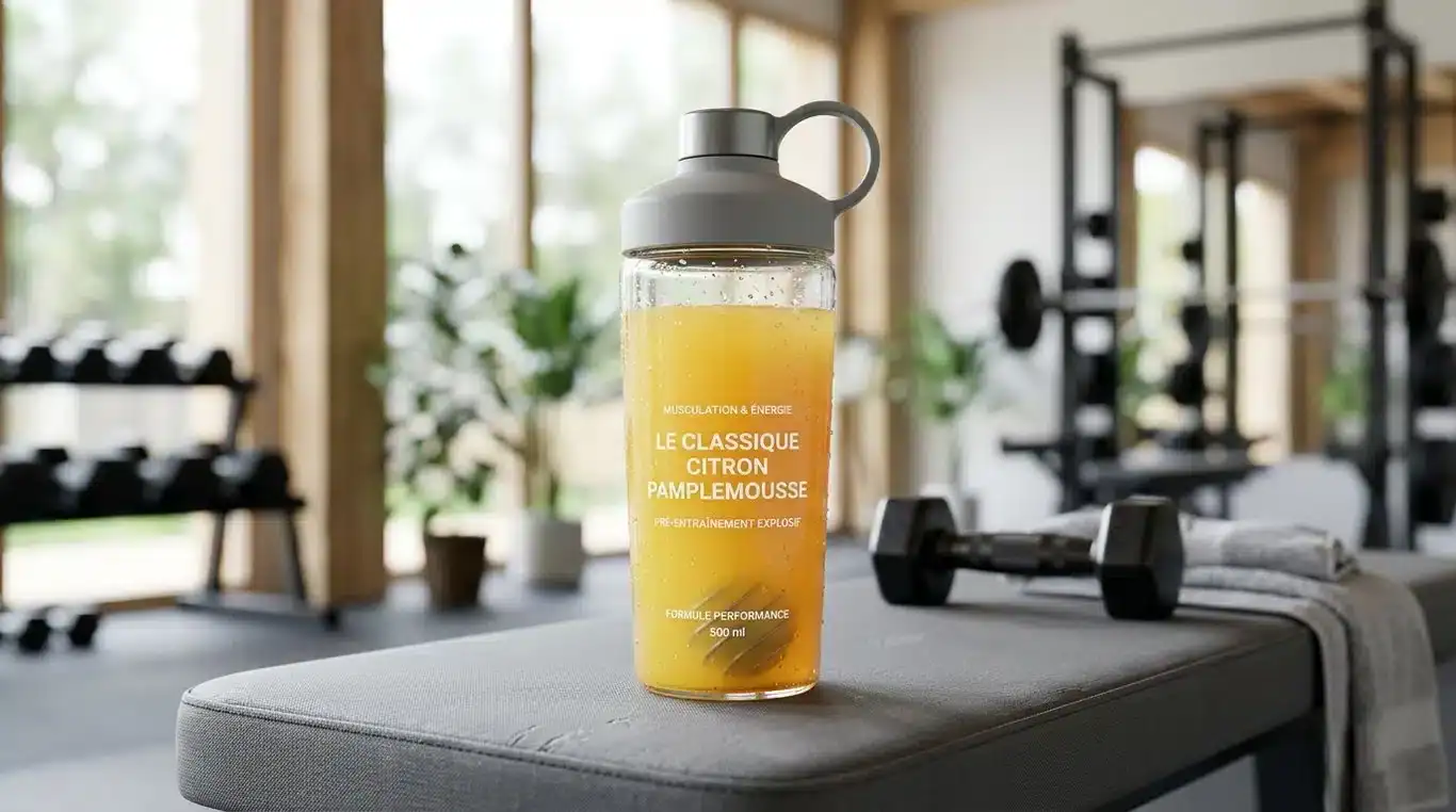 Shaker de booster maison avant l'entraînement