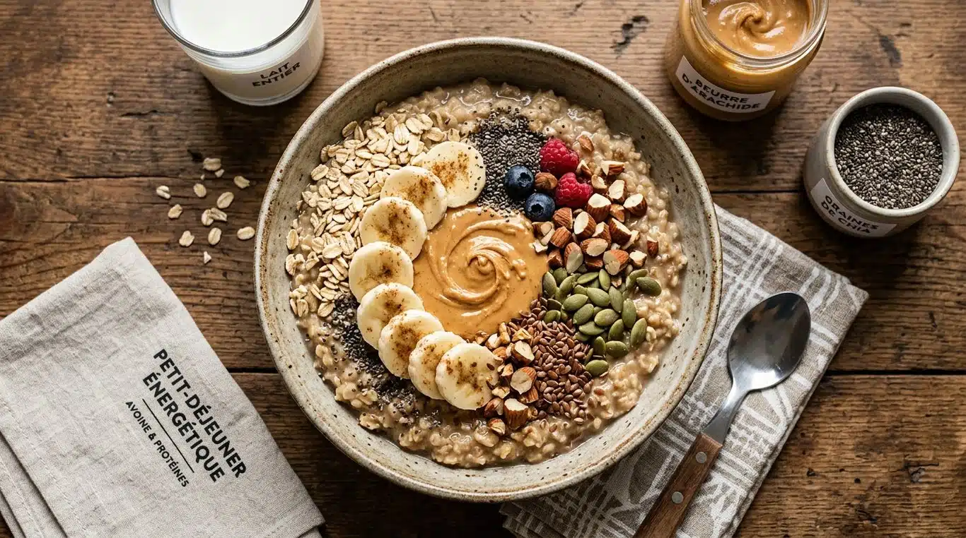 Exemple de petit-déjeuner dense en calories pour la prise de poids