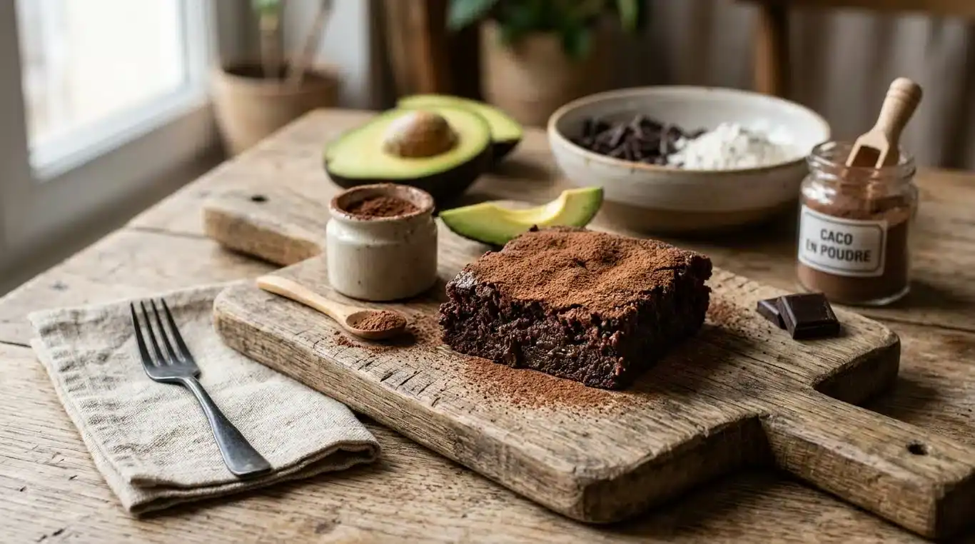Brownie fondant à l'avocat