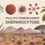 Illustration FACA phytomédicament drépanocytose Burkina Faso plantes médicinales et globules rouges