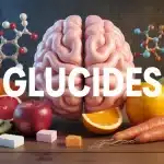 Illustration vectorielle glucides fruits céréales cerveau