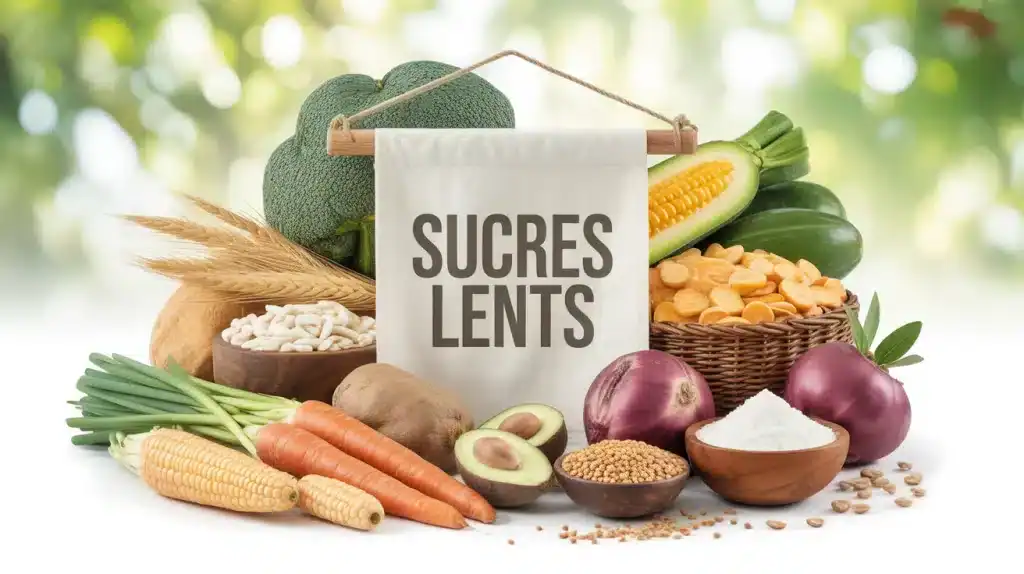 Illustration vectorielle aliments riches en sucres lents