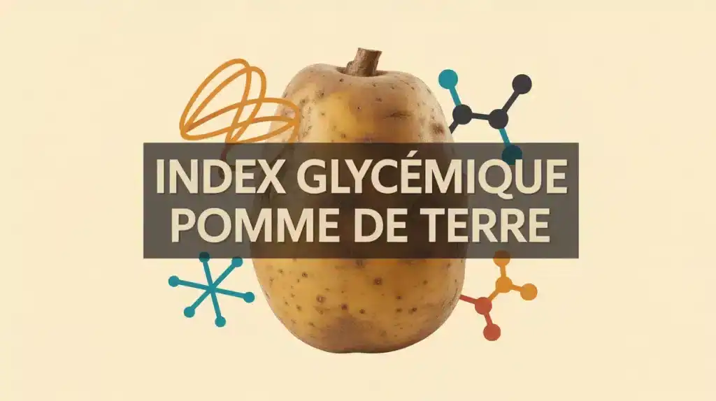 Illustration vectorielle index glycémique pomme de terre