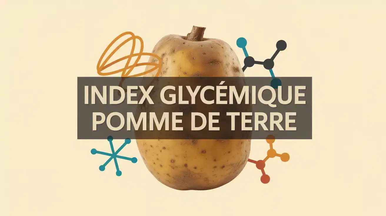 Illustration vectorielle index glycémique pomme de terre