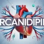 Illustration cœur et vaisseaux pour lercanidipine hypertension