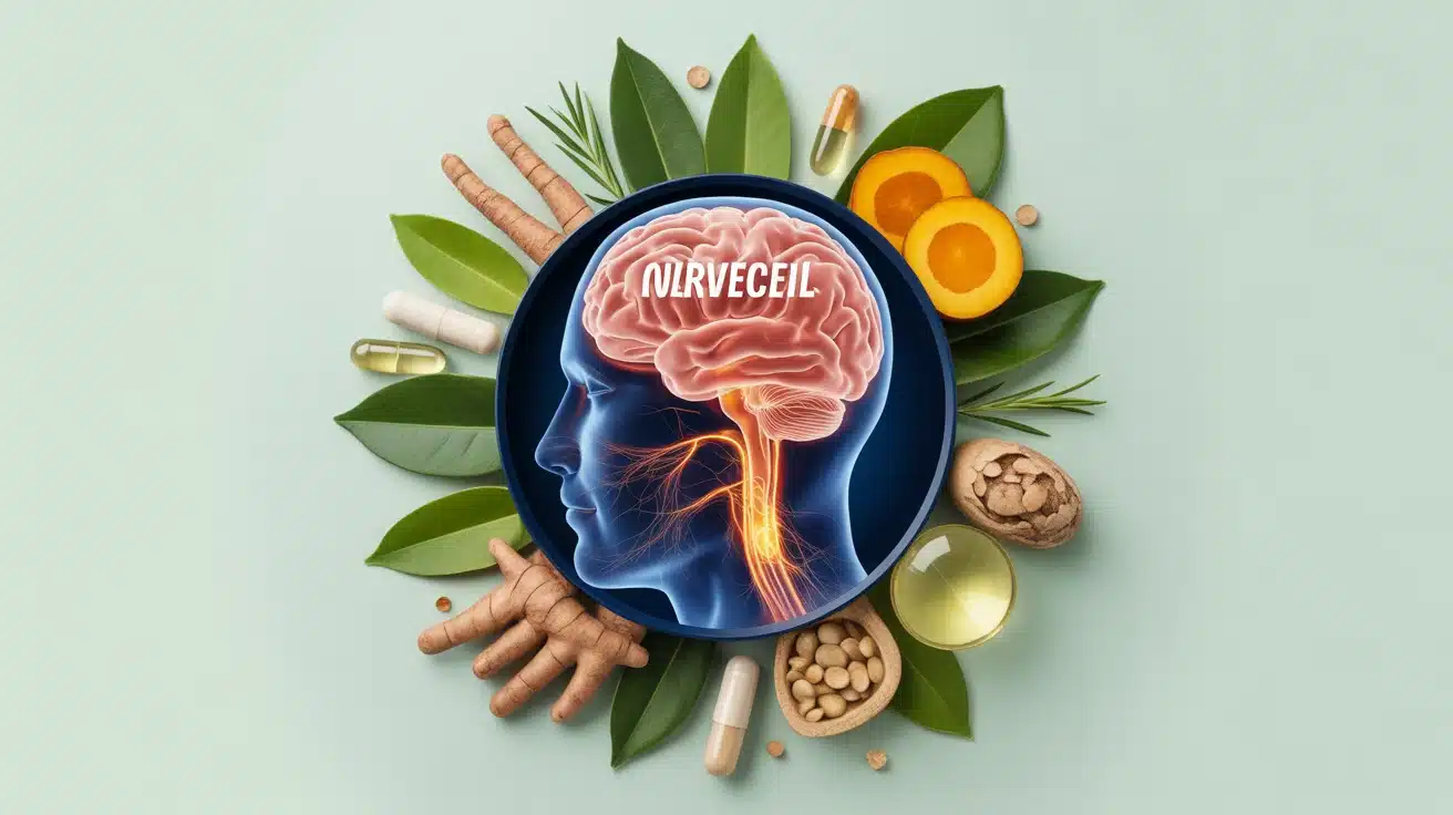 Illustration Nervicil cerveau et nerfs apaisement naturel