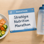 alimentation pour un marathon assiette et gels énergétiques