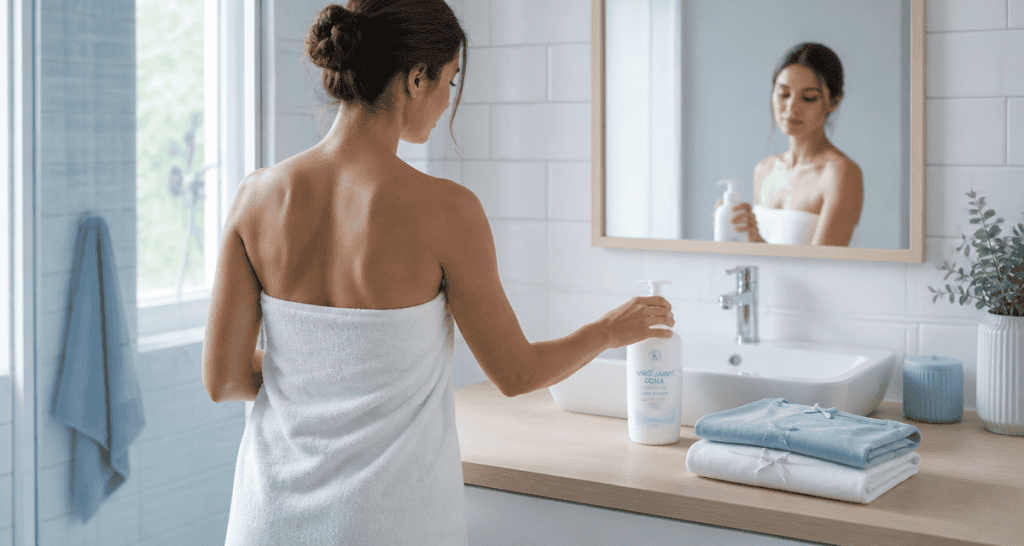 irritation vulve femme salle de bain soin