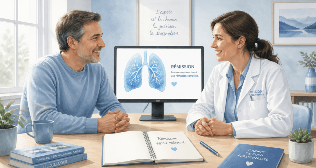 J'ai guéri d'un cancer du poumon métastasé, patient en rémission