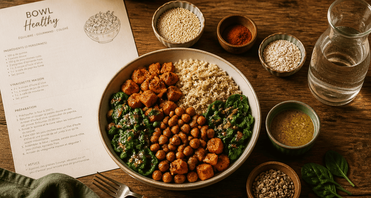 nourriture healthy bowl légumes rôtis