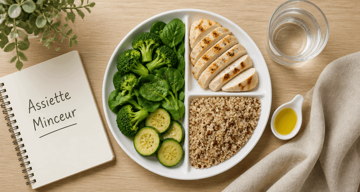quoi manger pour maigrir assiette minceur légumes poulet quinoa