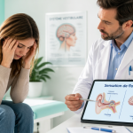 Sensation de flottement dans la tête, médecin et patiente