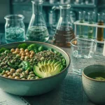 Aliment pour perdre le ventre : bowl quinoa, pois chiches et avocat, fibres & insuline