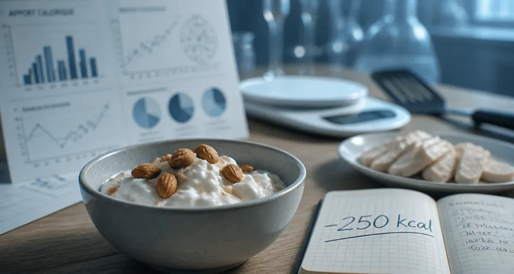 Alimentation pour prendre du muscle et perdre de la graisse : -250 kcal, skyr, dinde