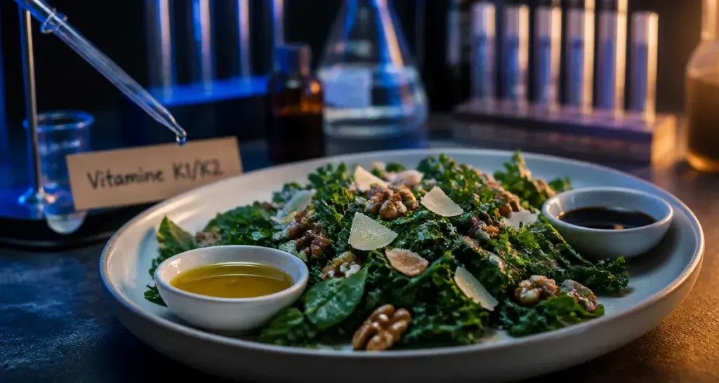 Aliments riches en vitamine k : kale, épinards et parmesan