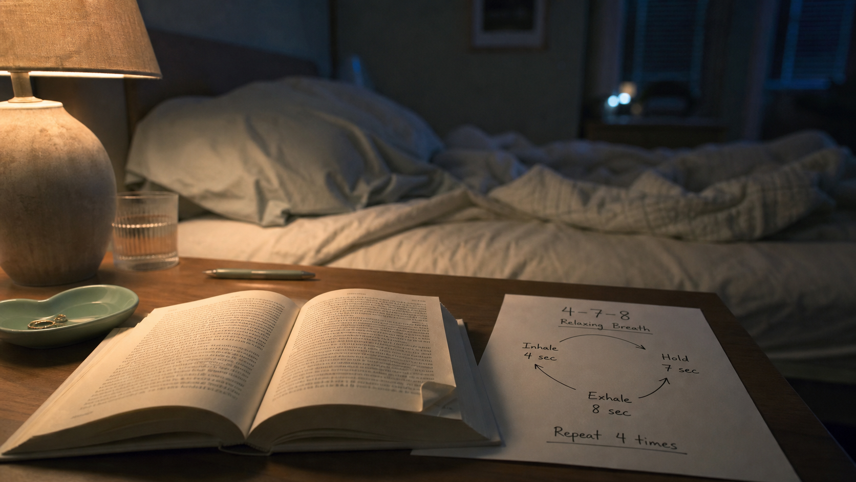 Comment faire pour dormir quand on y arrive pas : 30 minutes pour l’insomnie, schéma 4-7-8