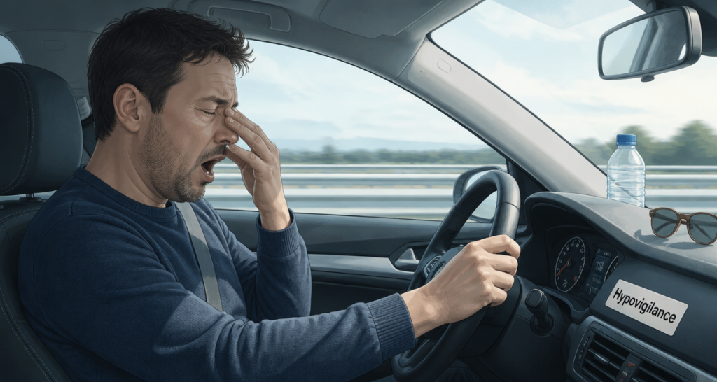 hypovigilance conducteur fatigué au volant