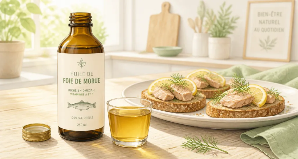 l huile de foie de morue bouteille et tartines