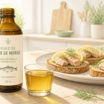 l huile de foie de morue bouteille et tartines