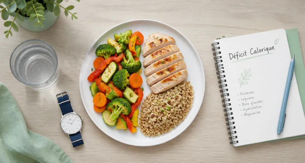 maigrir vite et bien assiette équilibrée déficit calorique