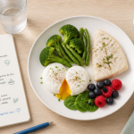 Perdre poids 1 semaine assiette saine mètre ruban