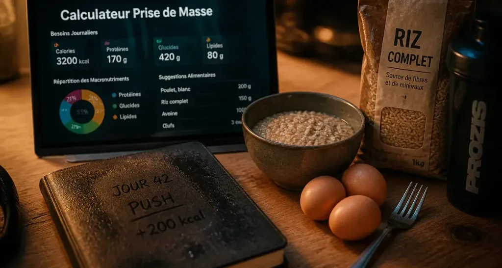 Prise de masse musculaire : aliments 1,6 g/kg pour réussir