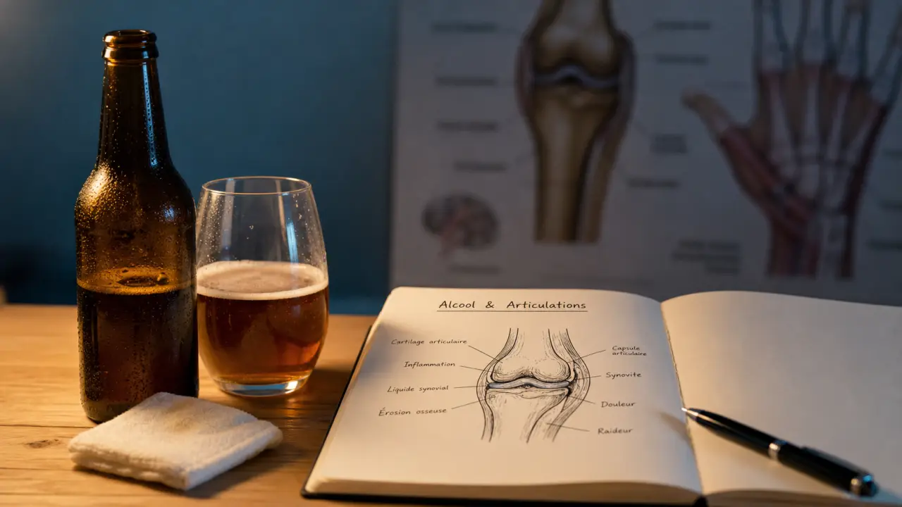 Alcool et inflammation articulaire : goutte, arthrite, arthrose