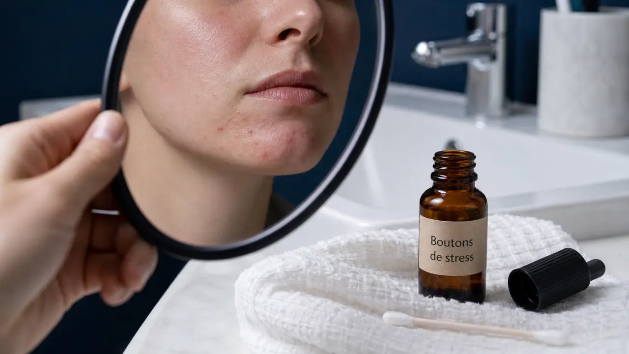 Boutons de stress sur le visage : rougeurs et petits boutons au menton