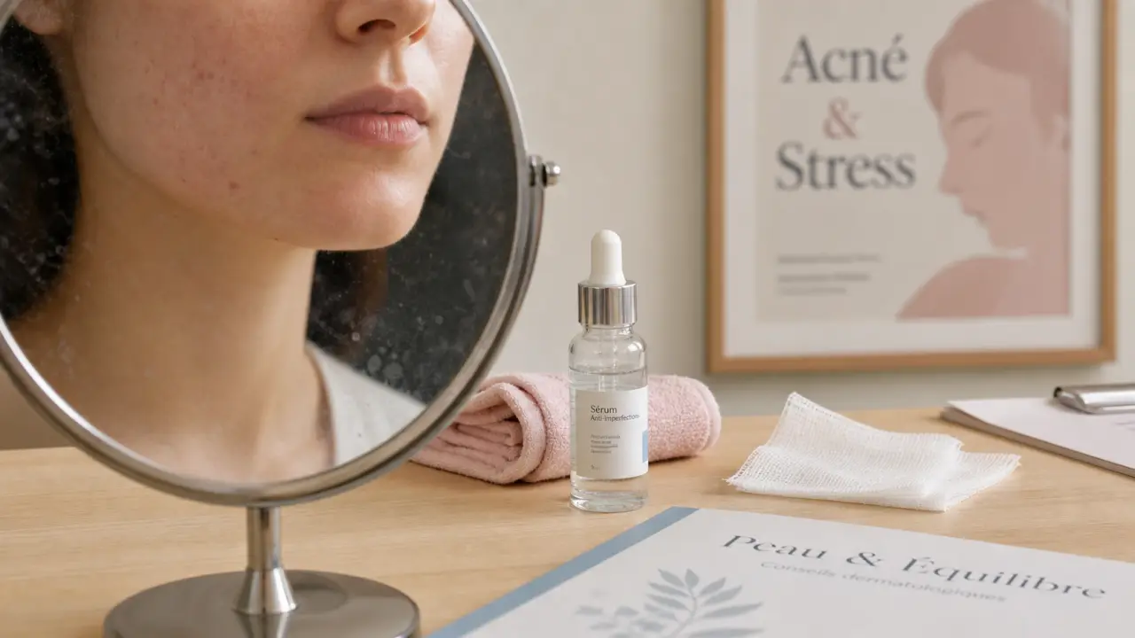 Boutons de stress sur le visage : soins et apaisement