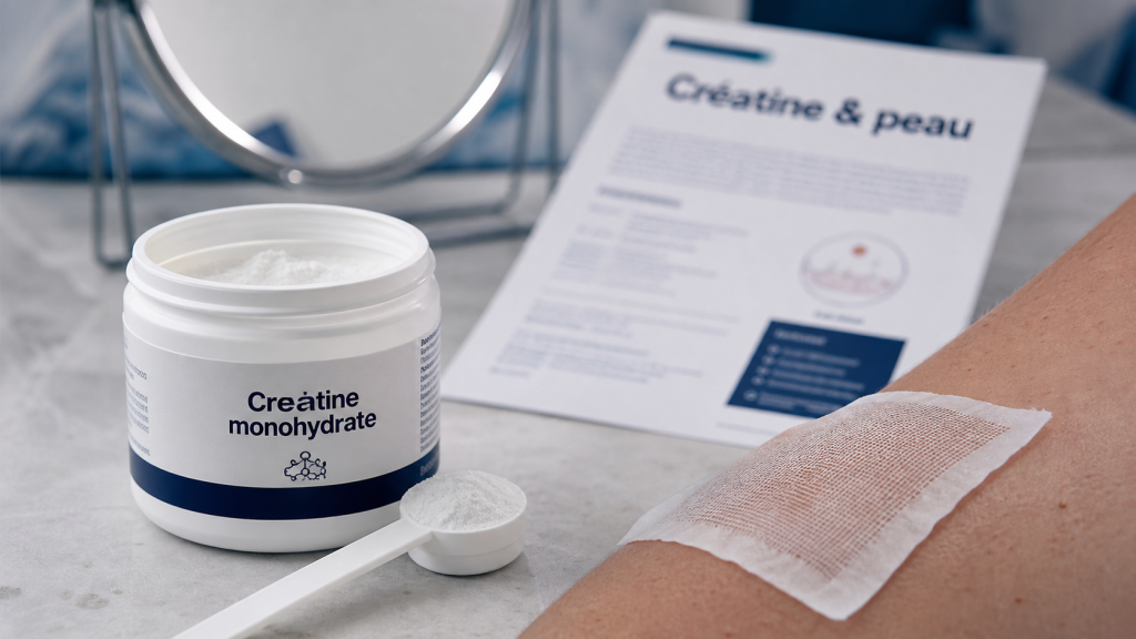 Creatine effet sur la peau : acné et hydratation