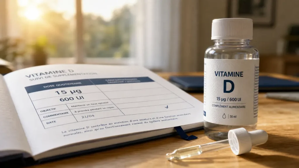 Dose vitamine D pour adulte : 15 µg par jour, soleil et pièges du surdosage