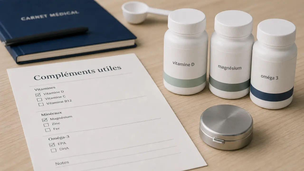 Les meilleurs complements alimentaires : vitamine D magnésium oméga 3, compléments utiles