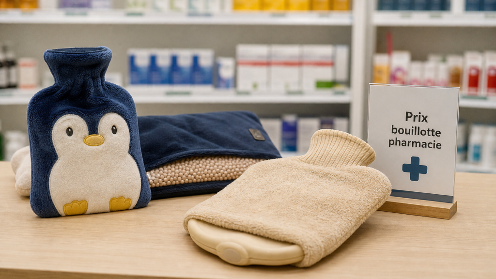 Prix bouillotte pharmacie : 5 à 25 € en pharmacie