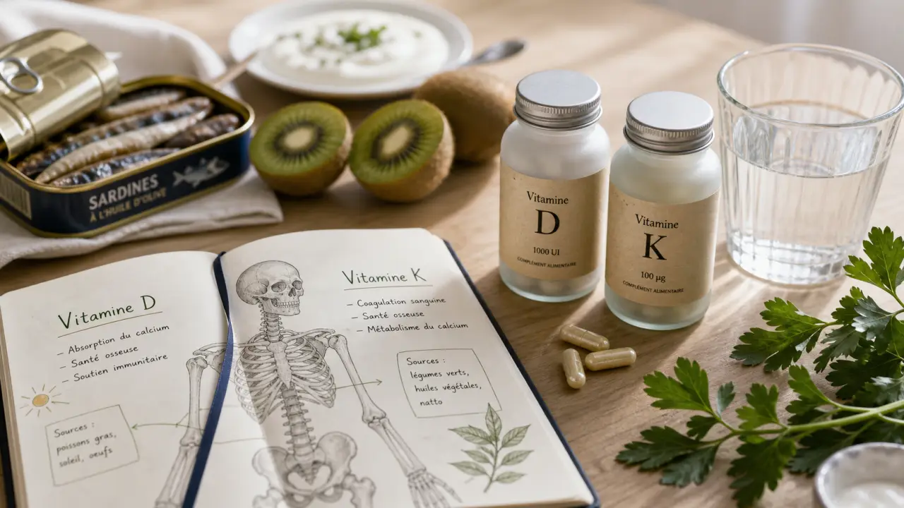 Quel vitamine pour les os et articulations : vitamine D et K