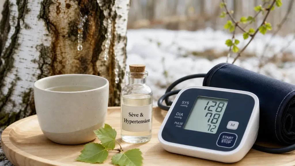 Sève de bouleau et hypertension : l’effet drainant peut aider, mais la prudence s’impose
