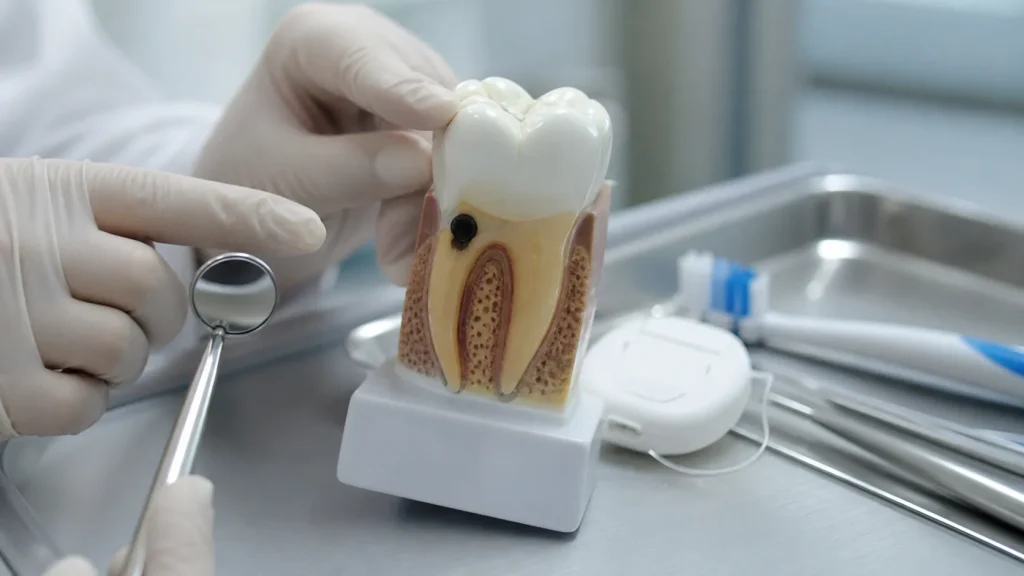 Tache noir sur les dents : comment enlever carie ou tartre