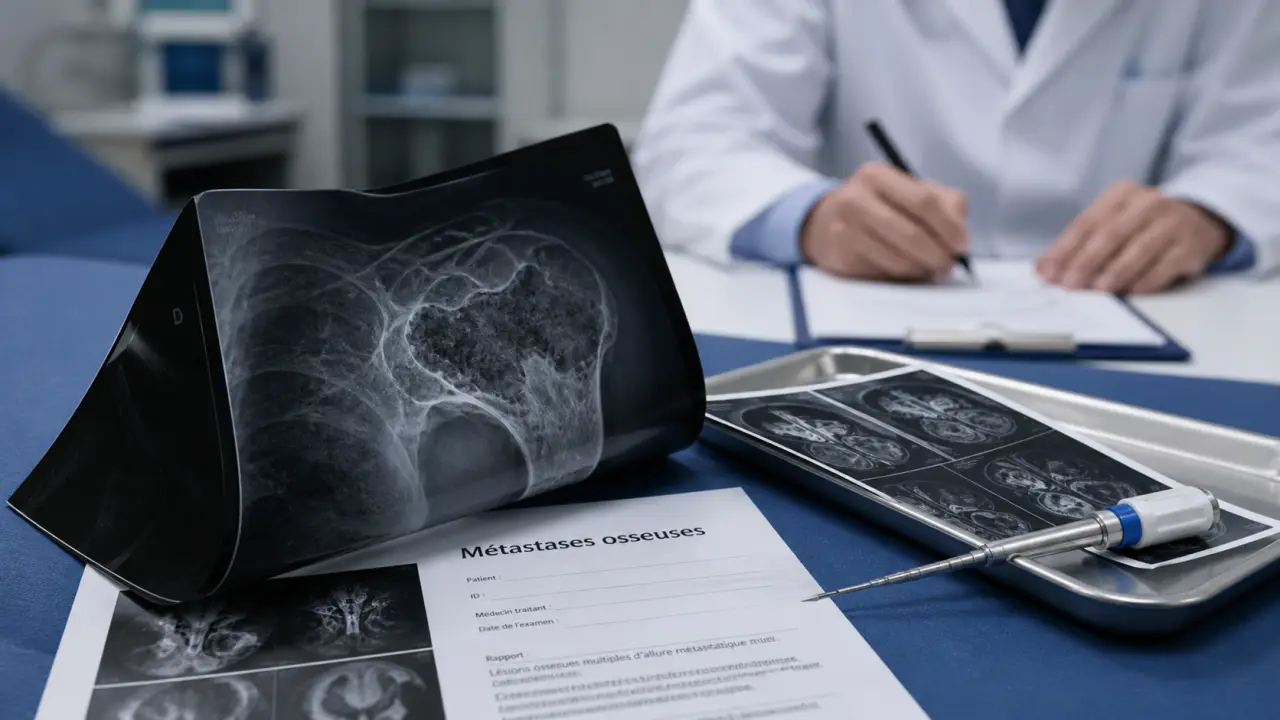 Cancer des os : radiographie, IRM et biopsie pour rechercher la tumeur