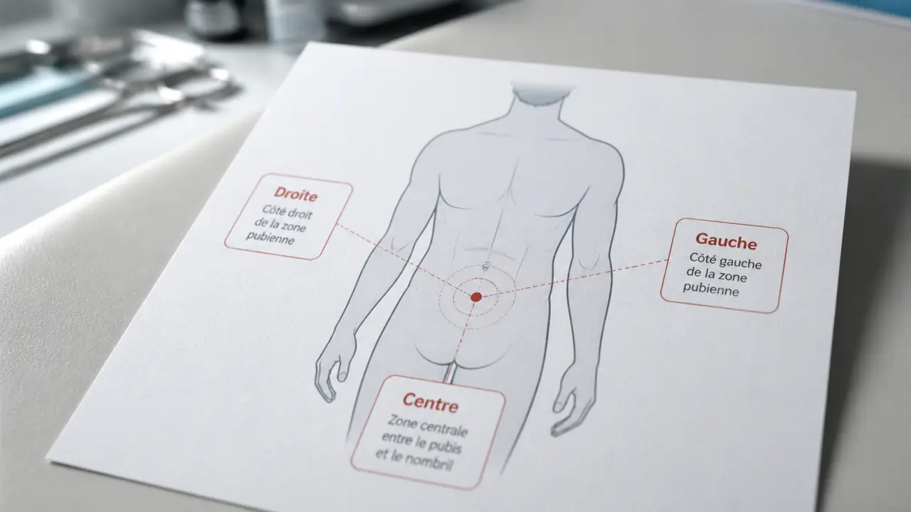 Douleur dans le bas ventre homme : côté et urines