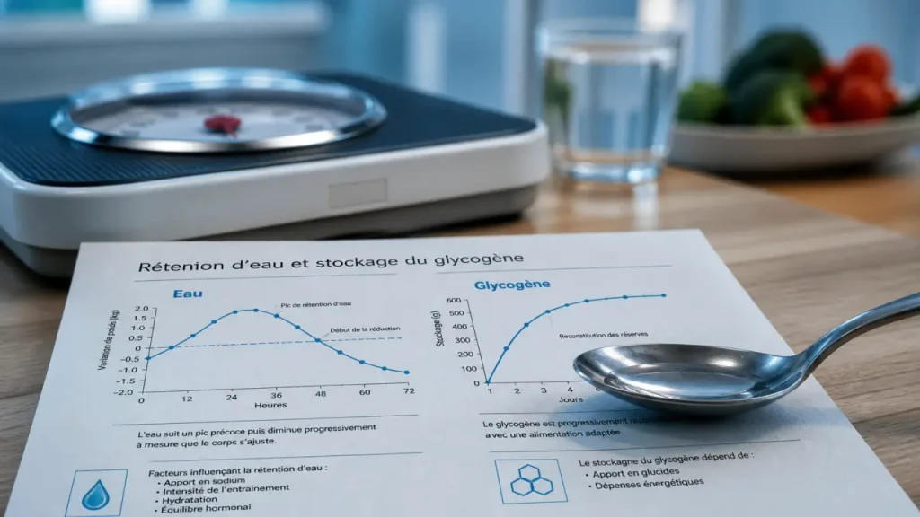 Perdre 2 kilos en 2 jours : eau, glycogène, graisse et signaux à surveiller