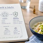 Renforcement du systeme immunitaire : immunité intestinale avec prébiotiques et yaourt