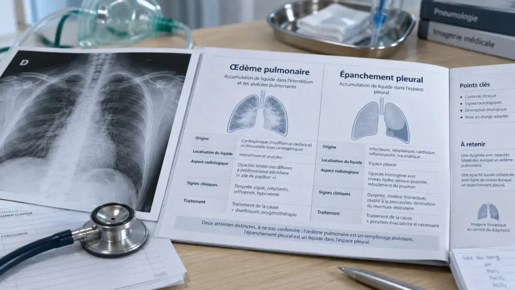 Eau sur les poumons : pourquoi l’essoufflement en position allongée peut imposer les urgences