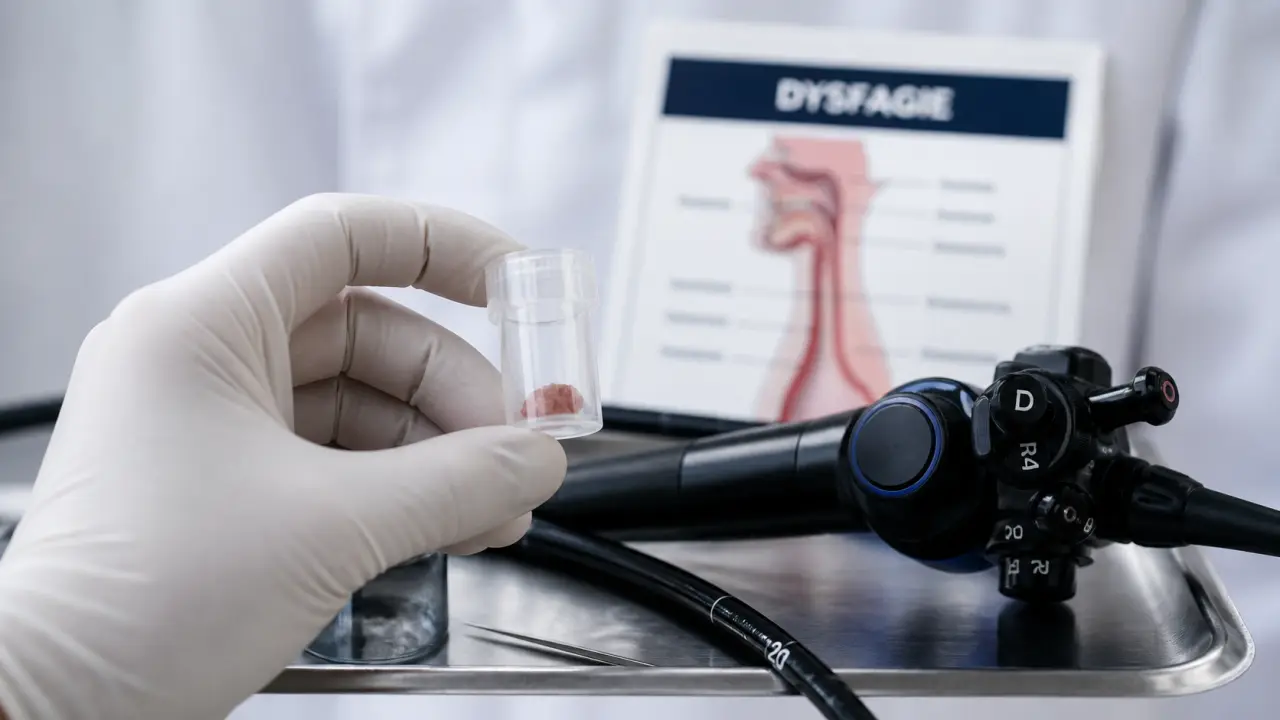 Oesophagite symptomes cancer : endoscopie oesophage et biopsie