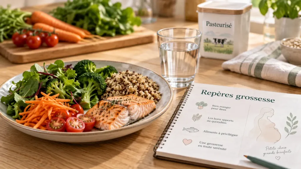 Grossesse : mangez varié, sécurisez vos aliments et adaptez vos repas sans manger pour deux