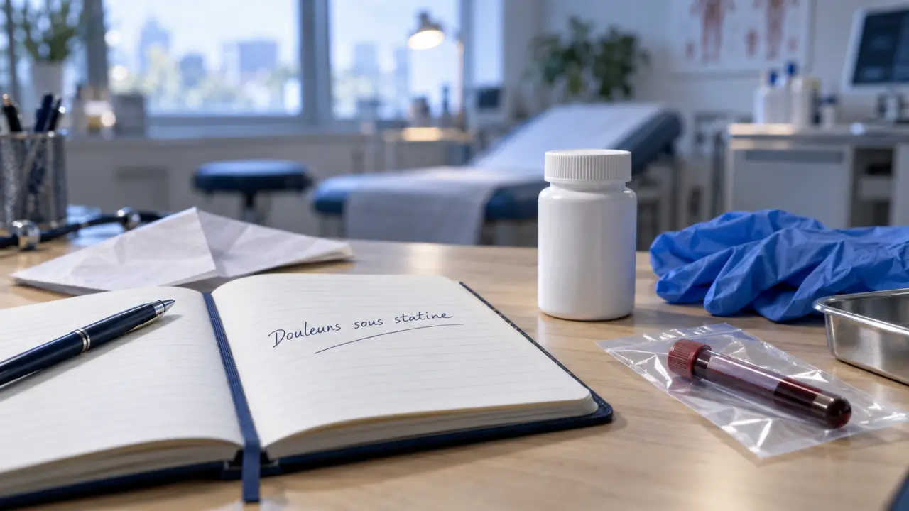 Statine effets secondaires : douleurs à signaler au médecin